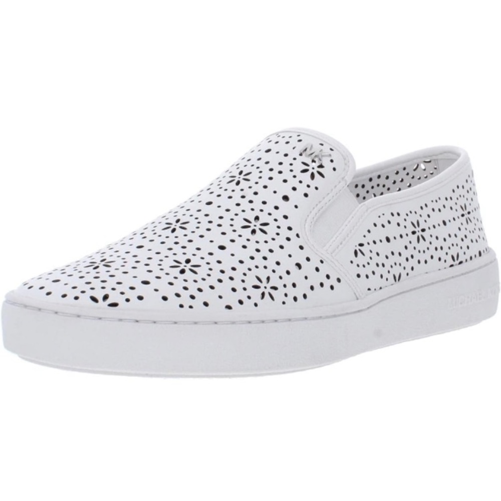 Michael Michael Kors Womens Kane Leather Fashion Sneakers White